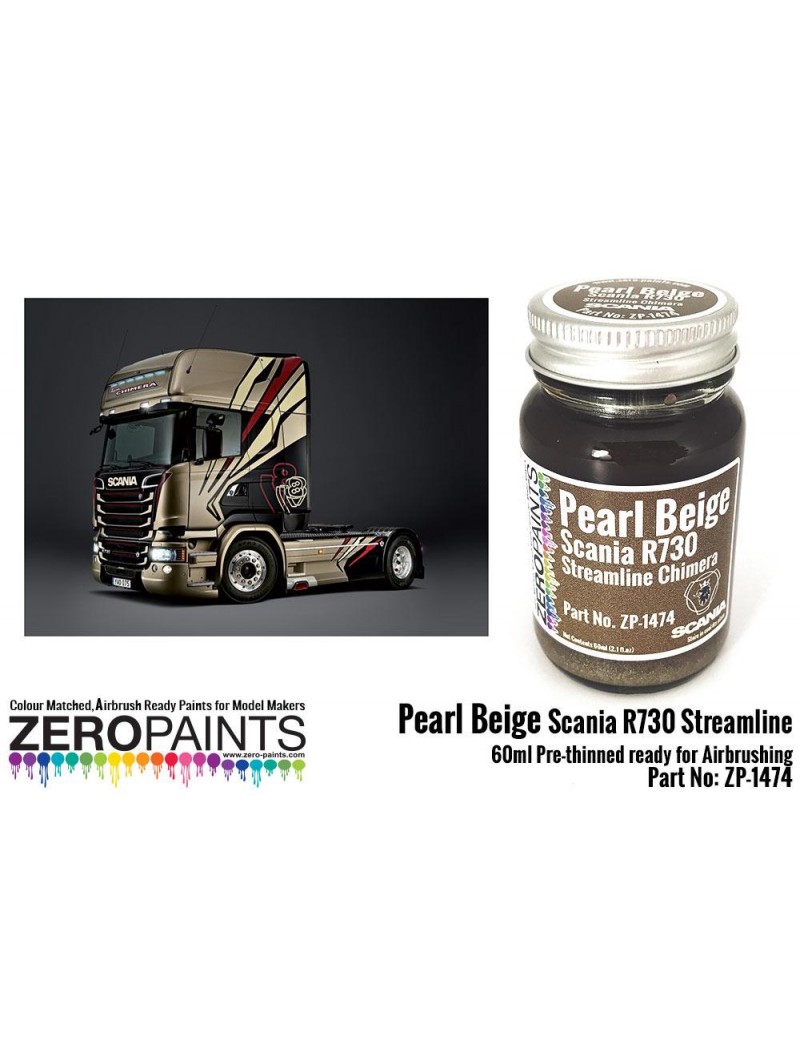 ZP - Pearl Beige (Scania R730 Streamline Chimera) Paint 60ml   - 1474