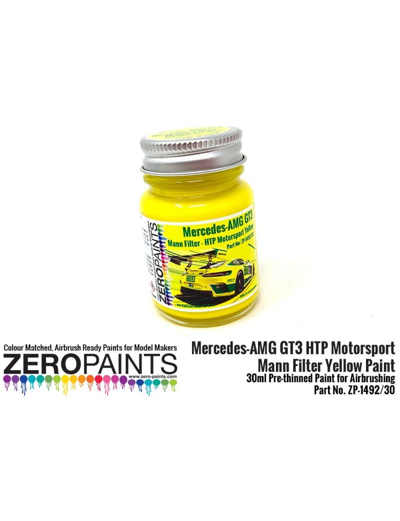ZP - Mercedes-AMG GT3 HTP Motorsport / Mann Filter Yellow Paint 30ml  - 1492-30
