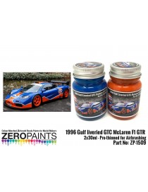 ZP - 1996 Gulf liveried GTC McLaren F1 GTR Paint Set 2x30ml - 1509
