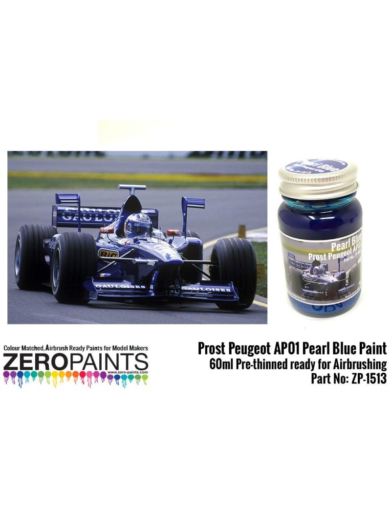 ZP - Prost Peugeot AP01 Pearl Blue Paint 60ml - 1513