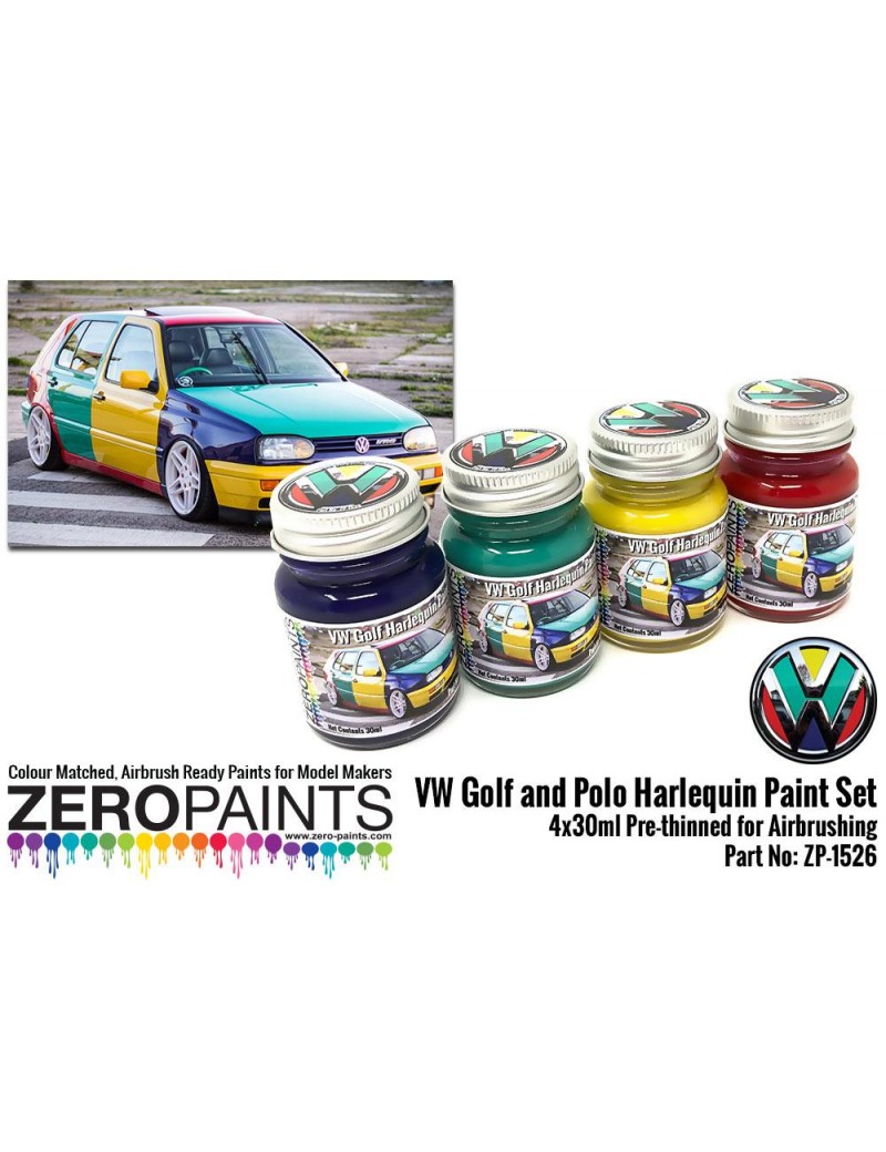 ZP - Volkswagen Harlequin Paint Set 4x30ml - 1526