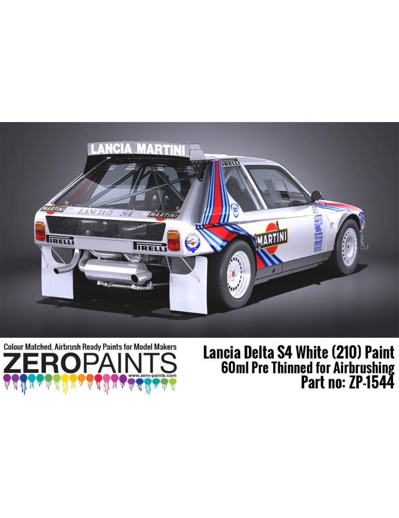 ZP - Lancia Delta S4 Rally 1986 Monte Carlo Rally White (210) Paint 60ml - 1544