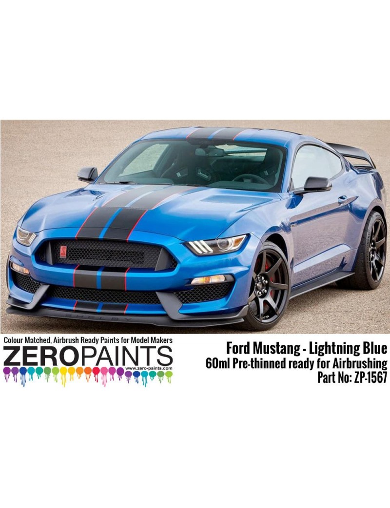 ZP - Ford Mustang 2019 - Lightning Blue Paint 60ml - 1567