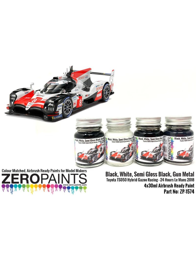 ZP - Toyota TS050 Hybrid Gazoo Racing Paint Set 4x30ml  - 1574