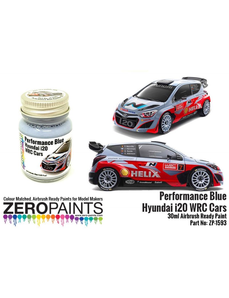ZP - Hyundai i20 WRC Performance Blue Paint 30ml - 1593