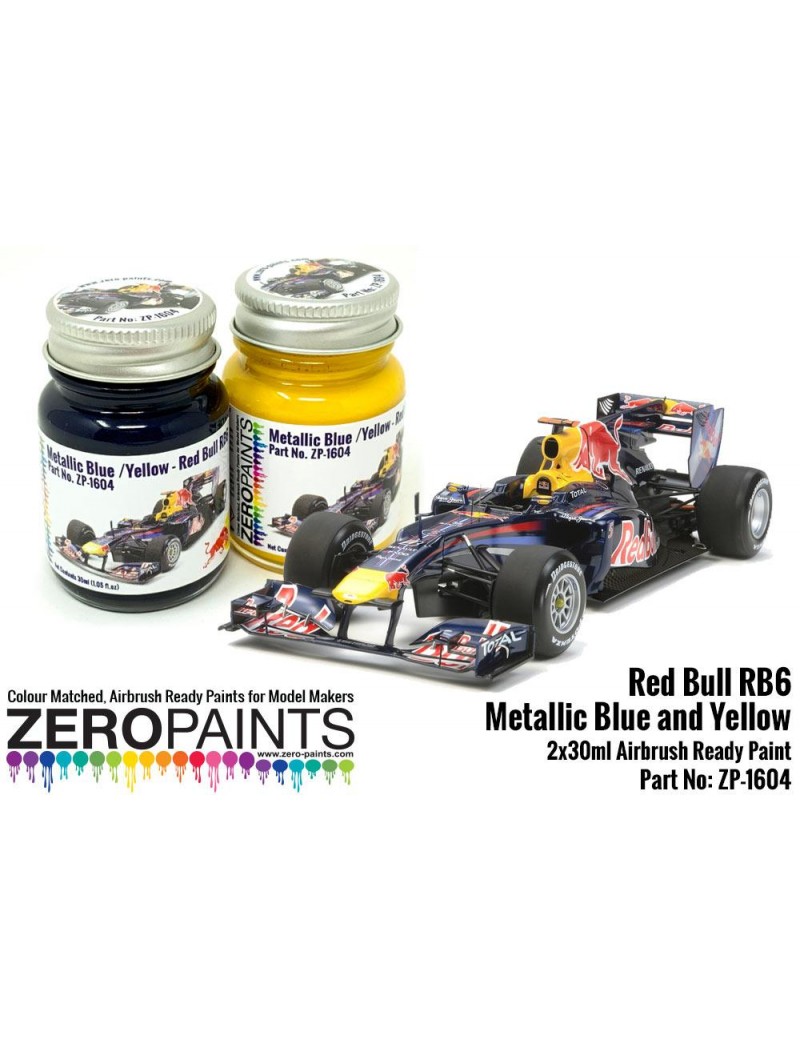 ZP - Red Bull RB6 Metallic Blue and Yellow Paint Set 2x30ml - 1604