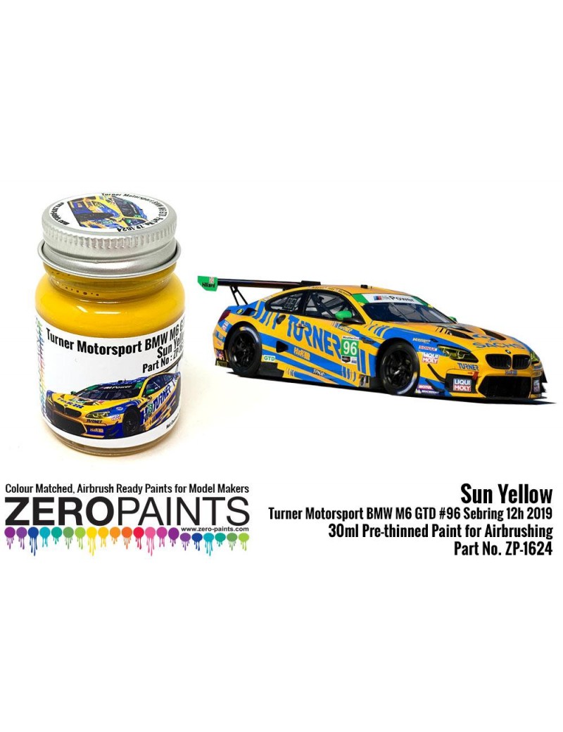 ZP - Sun Yellow Paint for Turner Motorsport BMW M6 GTD 30ml - 1624