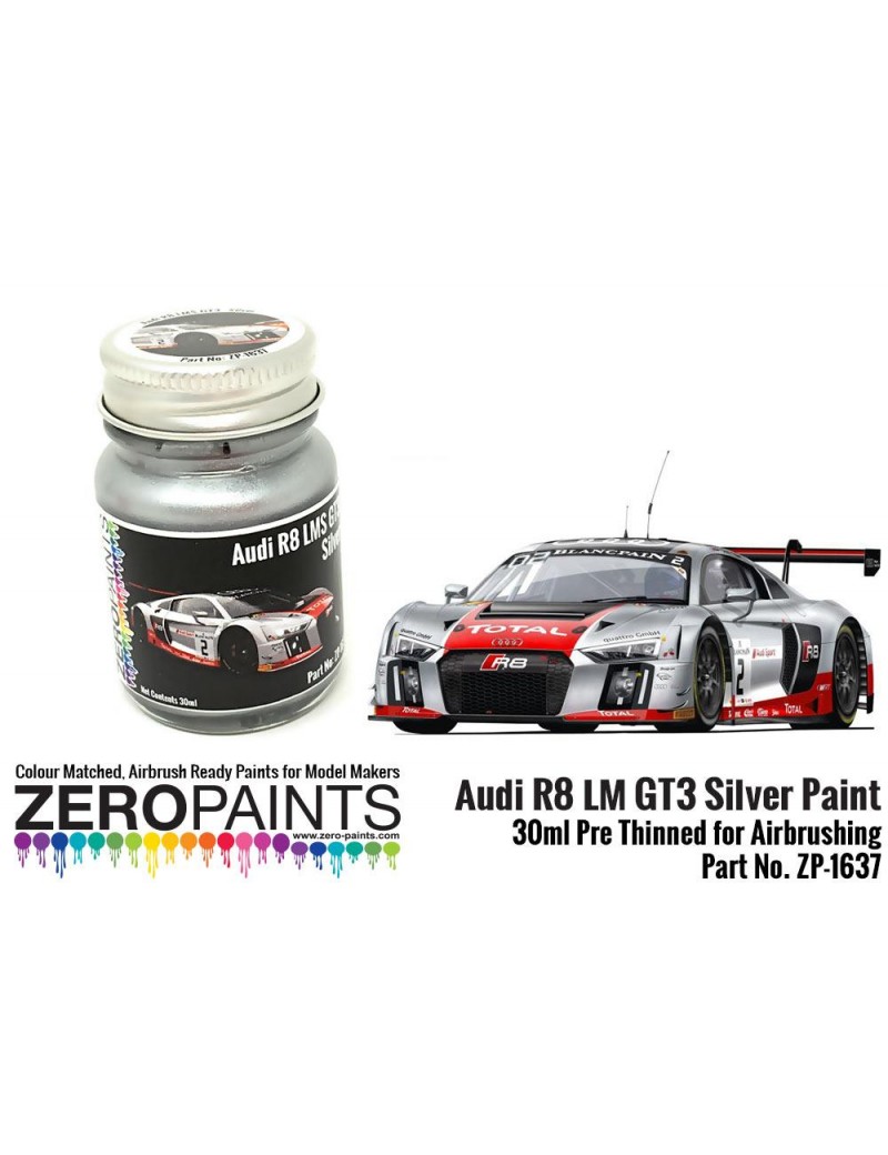 ZP - Audi R8 LM GT3 Silver Paint 30ml - 1637