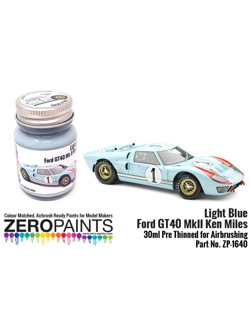 ZP - Light Blue Ford GT40 Mk II Ken Miles Paint 30ml  - 1640