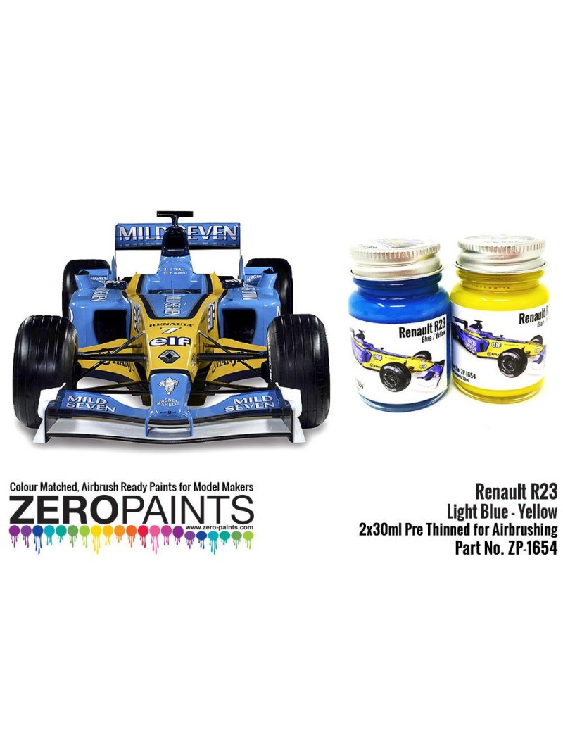 ZP - Renault R23 Blue/Yellow Paint Set 2x30ml - 1654