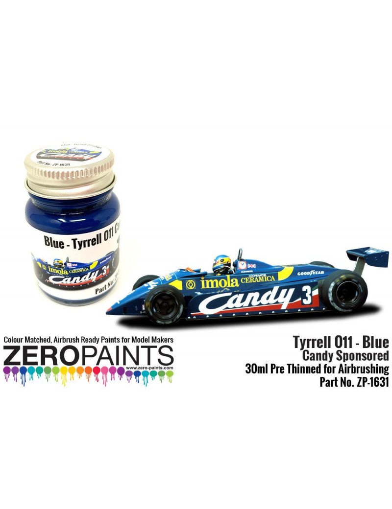 ZP - Tyrrell 011 Blue Paint Candy Sponsored 30ml - 1631