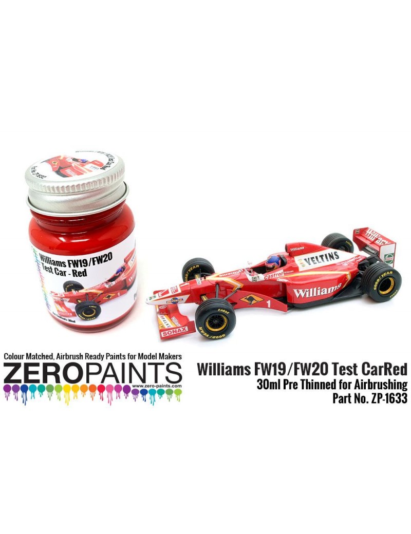 ZP - Williams FW19/FW20 Test Car - Red Paint 30ml - 1633