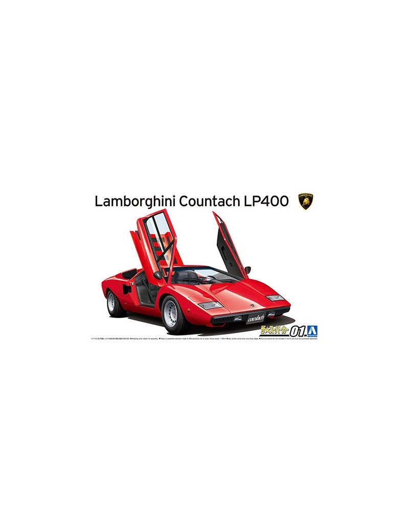 Aoshima - 1/24 Lamborghini Countach LP400 (01) - 58046