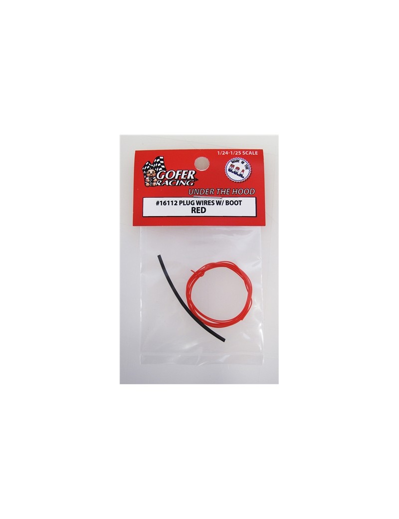 Gofer - Plug Wires w/Boot Red - 16112