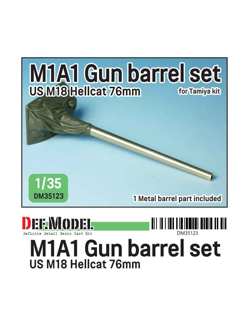DEF - US M18 TD M1A1 Gun barrel set for Tamiya kit - 35123