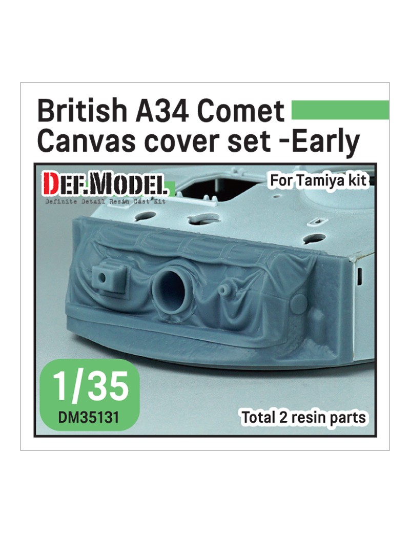 DEF - British A34 Comet Canvas Cover set- Early (for 1/35 Tamiya kit) - 35131