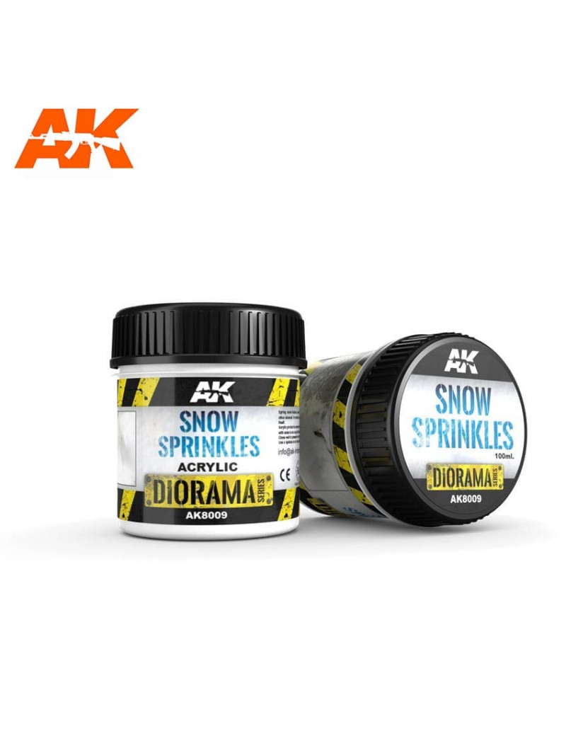 AK - Diorama Series - Snow Sprinkler Texture Acrylic - 100ml bottle - 8009