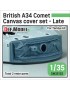 DEF - British A34 Comet Canvas Cover set- Late (for 1/35 Tamiya kit) - 35132