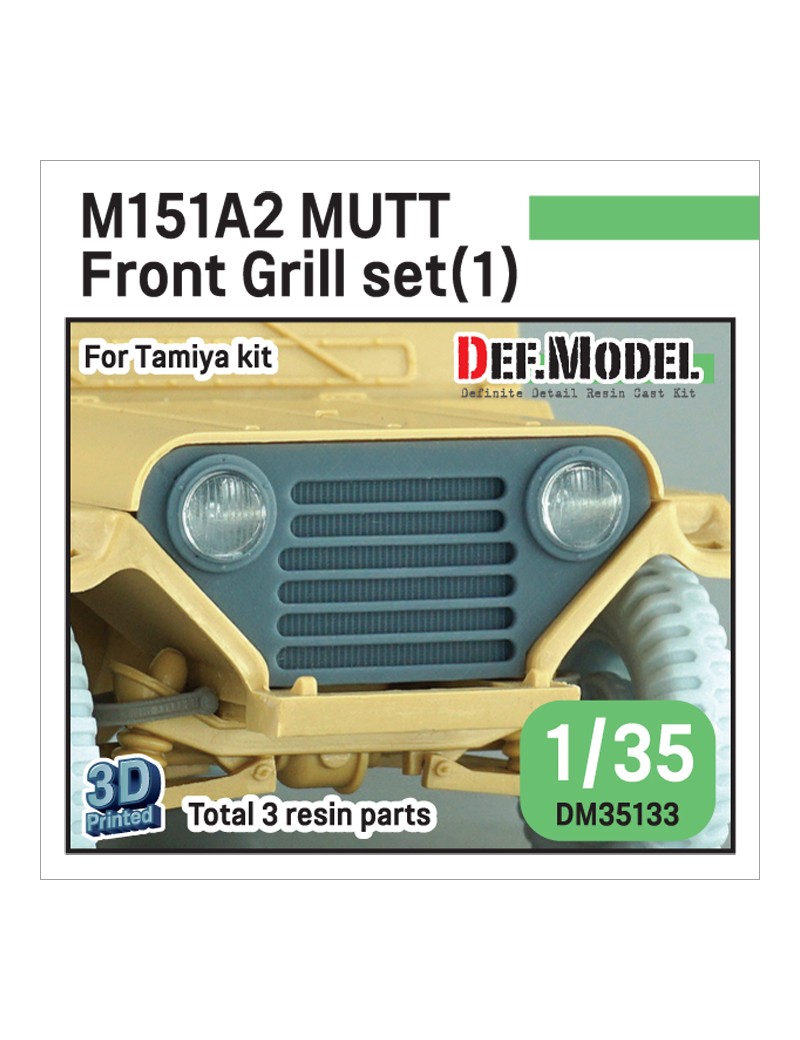 DEF - US M151A2 MUTT Front grill set (for 1/35 Tamiya kit) - 35133