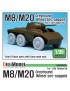 DEF Model: US M8/M20 Greyhound Sagged Wheel set (for Tamiya 1/35)