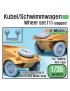 DEF Model: WWII Kubel/Schwimmwagen Wheel set (1) (for Tamiya, AFV club 1/35)