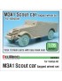 DEF Model - US M3A1 Scout car Sagged Wheel set (for Tamiya 1/35) - 30041
