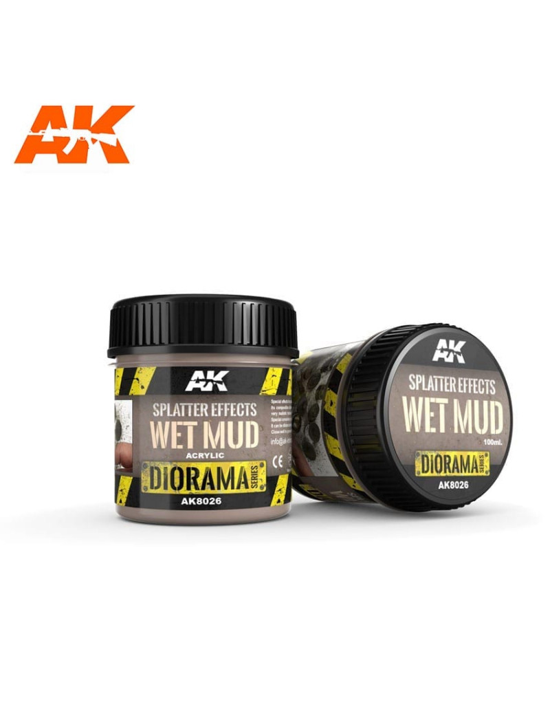 AK - Diorama Series: Splatter Effects Wet Mud Acrylic 100ml Bottle - 8026