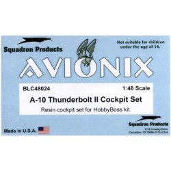 Avionix - 1/48 A-10 Thunderbolt II Cockpit Set (Hobbyboss kit) - BLC48024