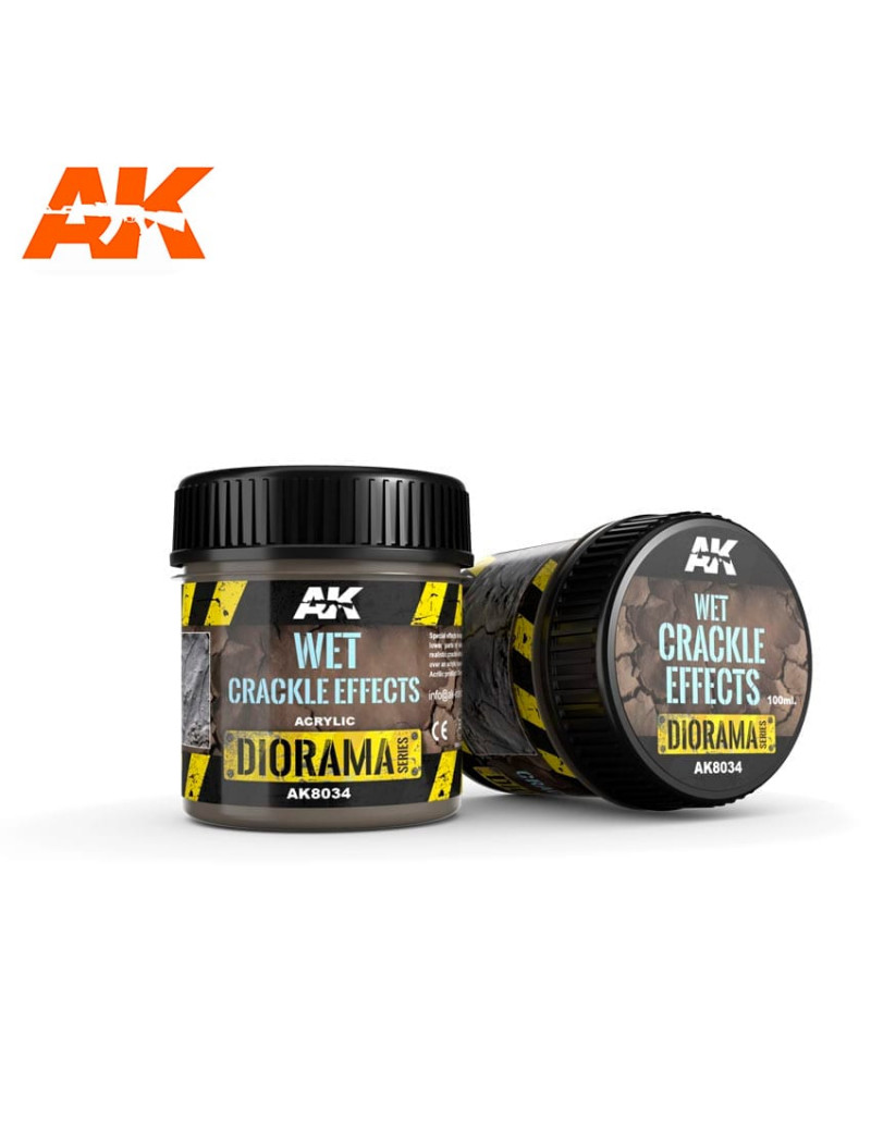 AK - Diorama Series: Wet Crackle Effects Acrylic 100ml Bottle - 8034
