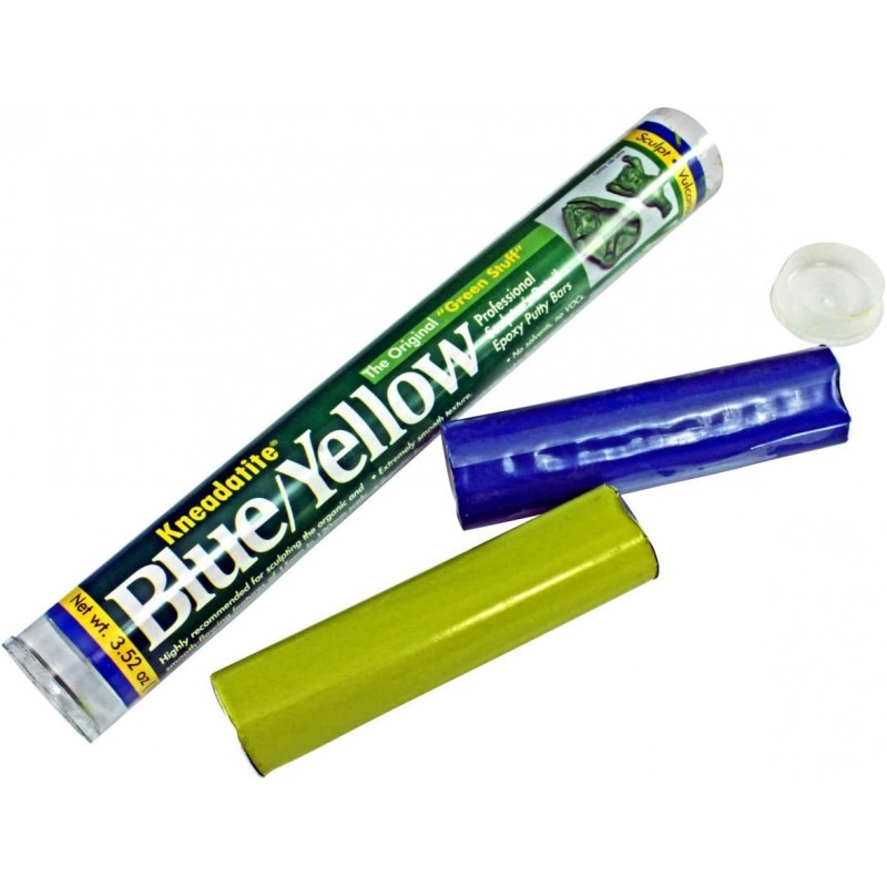 Green Stuff - Kneadatite Blue/Yellow Putty Bars (2 part) - GTF60