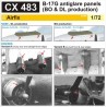 Eduard - 1/72 B-17G antiglare panels (BO & DL production) (ARX) - CX483