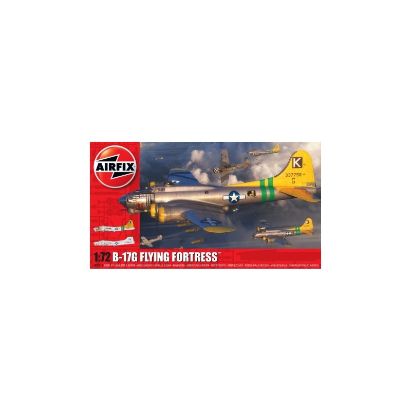 Airfix - 1/72 B17G Flying Fortress USAAF Bomber (New Tool) - 8017