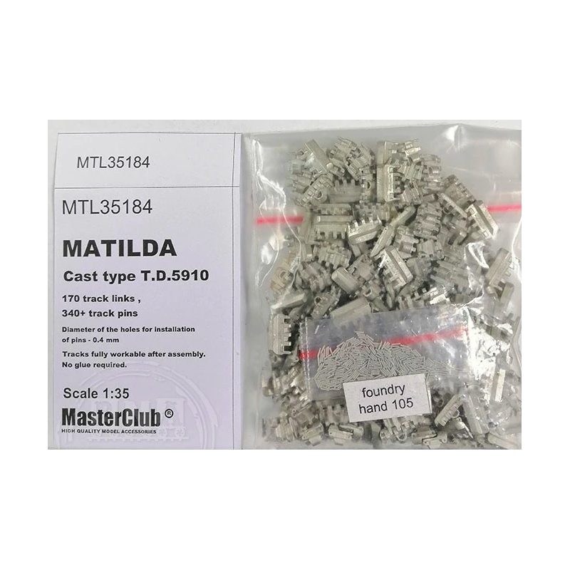 Masterclub - 1/35 British Matilda Cast Type T.D.5910 - MTL35184