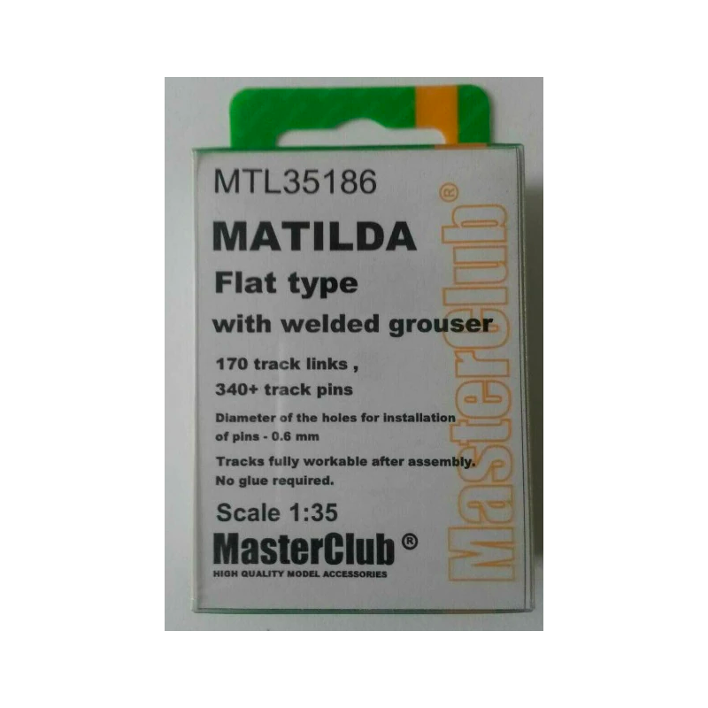 Masterclub - 1/35 British Matilda Flat Type w/welded grouser - MTL35186