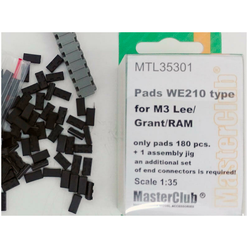 Masterclub - 1/35 Pads WE210 type for M3 Lee/Grant/RAM/M4, only pads 180 pcs - MTL35301