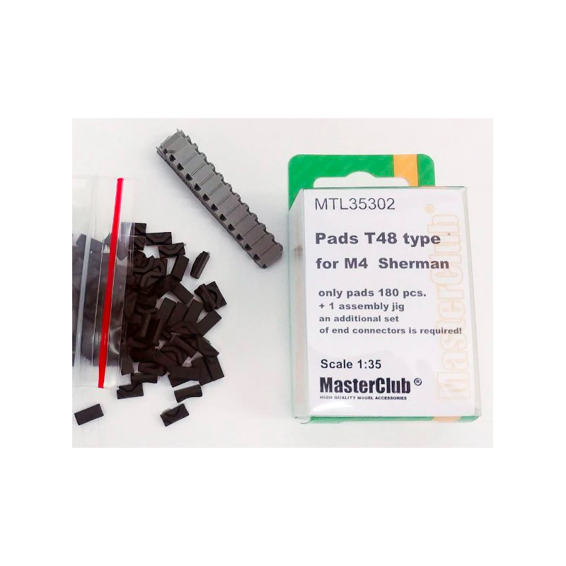 Masterclub - 1/35 Pads T48 type for M4  Sherman, only pads 180 pcs - MTL35302