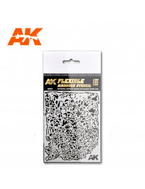 AK - Flexible Airbrush Stencil 1/20 - 1/24 - 1/35 - 9079