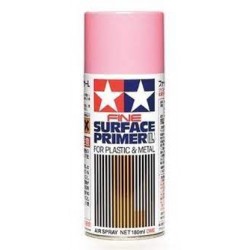 Tamiya - 180 ml Pink Surface Primer Spray - 87146