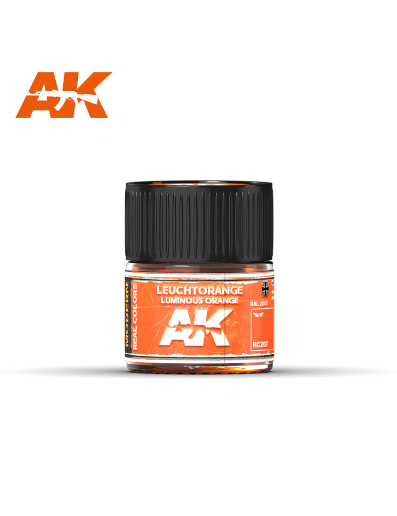 AK Real Color Air - Leuchtorange-Luminous Orange RAL 2005 10ml - RC207