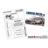 Zero Designs - 1:24 Lancia Delta S4 Rally Window Painting Masks (Beemax) - WM-014