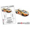 Zero Designs - 1:24 McLaren MP4-12C GT3 Window Painting Masks (Fujimi) - WM-017