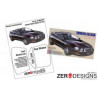 Zero Designs - 1:24 Toyota Celica GT-Four Window Painting Masks (Tamiya) - WM-020