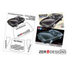 Zero Designs - 1:24 Nissan 180SX Pre Cut Window Painting Masks (Tamiya) - WM-031