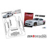 Zero Designs - 1:24 Nissan Silvia S15 Pre Cut Window Painting Masks (Aoshima) - WM-037