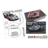 Zero Designs - 1:24 Mclaren F1 GTR Long Tail Pre Cut Window Painting Masks (Fujimi) - WM-042