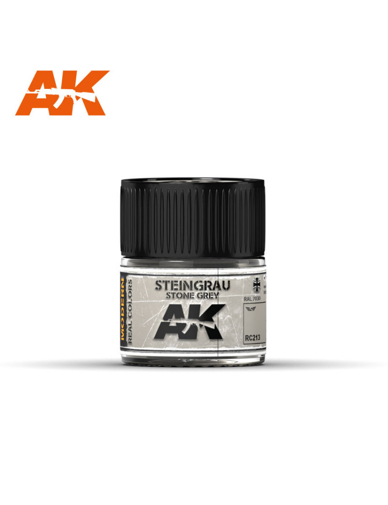 AK Real Color Air - Steingrau-Stone Grey RAL 7030 10ml - RC213