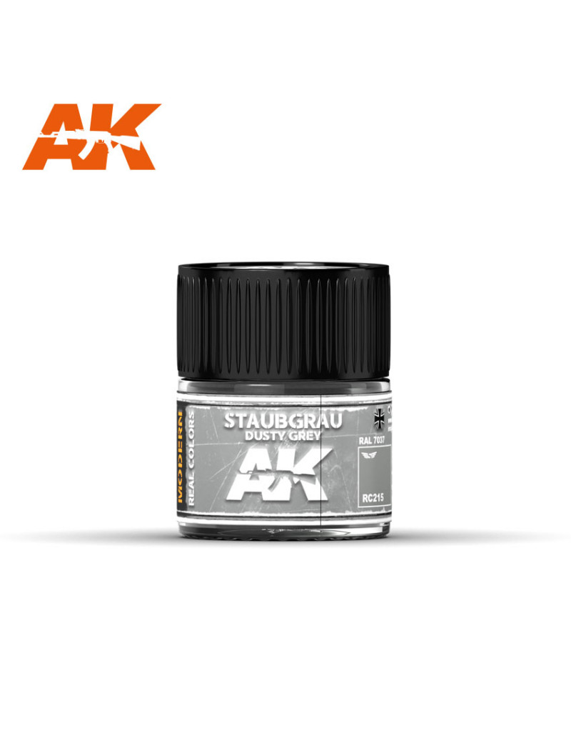 AK Real Color Air - Staubgrau-Dusty Grey RAL 7037 10ml - RC215