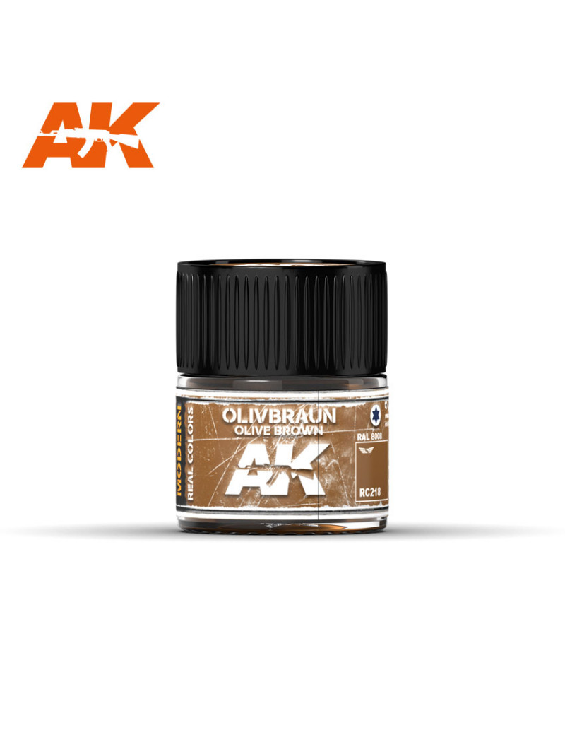 AK Real Color Air - Olive Braun-Olive Brown RAL 8008 10ml - RC218