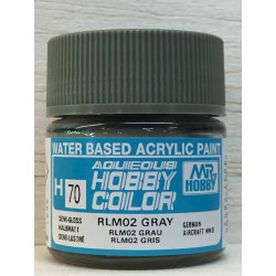 GNZ - Aqueous Semi-Gloss RLM 02 Gray 10ml - H70