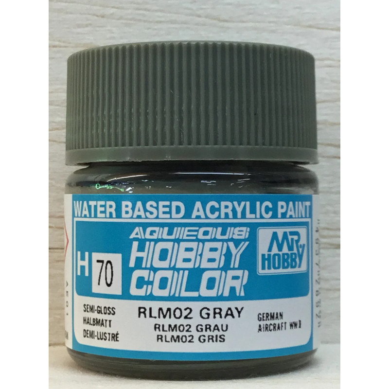 GNZ - Aqueous Semi-Gloss RLM 02 Gray 10ml - H70